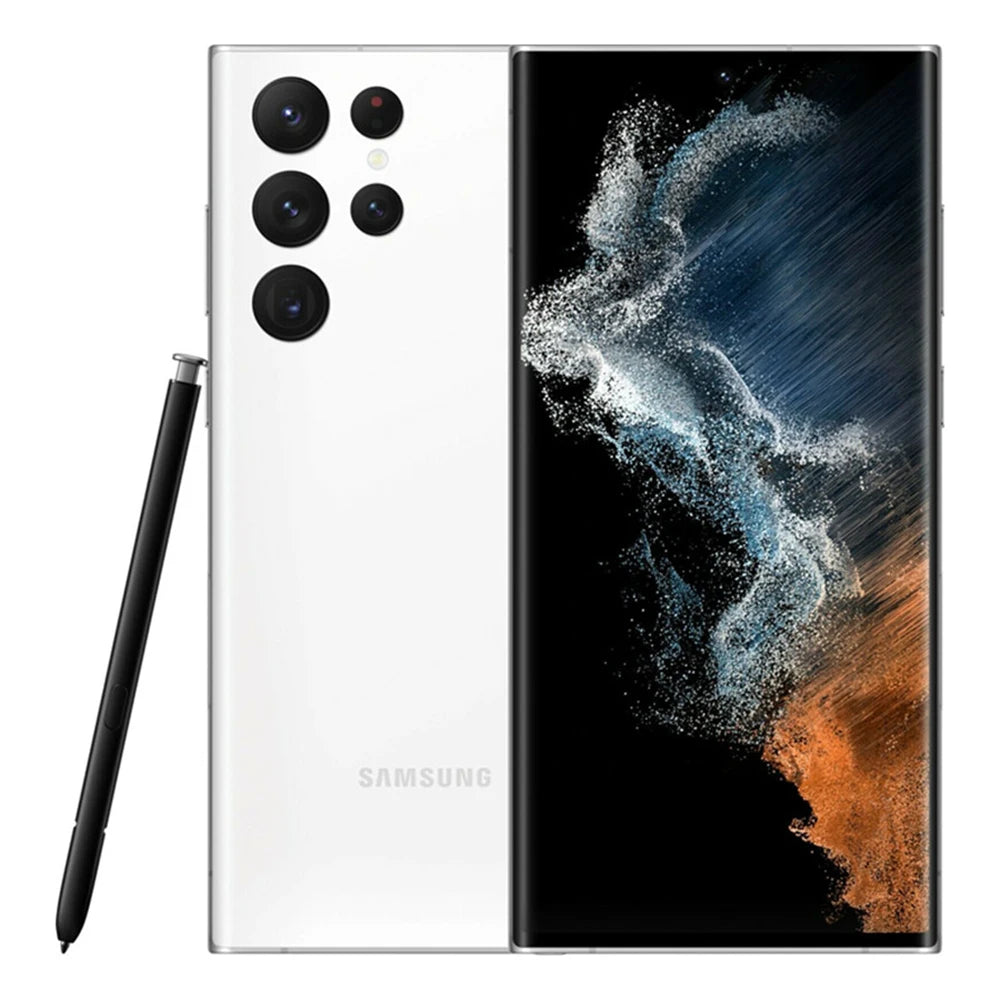Samsung Galaxy S22 Ultra 5G Refurbished Smartphone S908U1 8K Camera 6.8inch Screen 128G Original Unlocked Phone S22U US Version