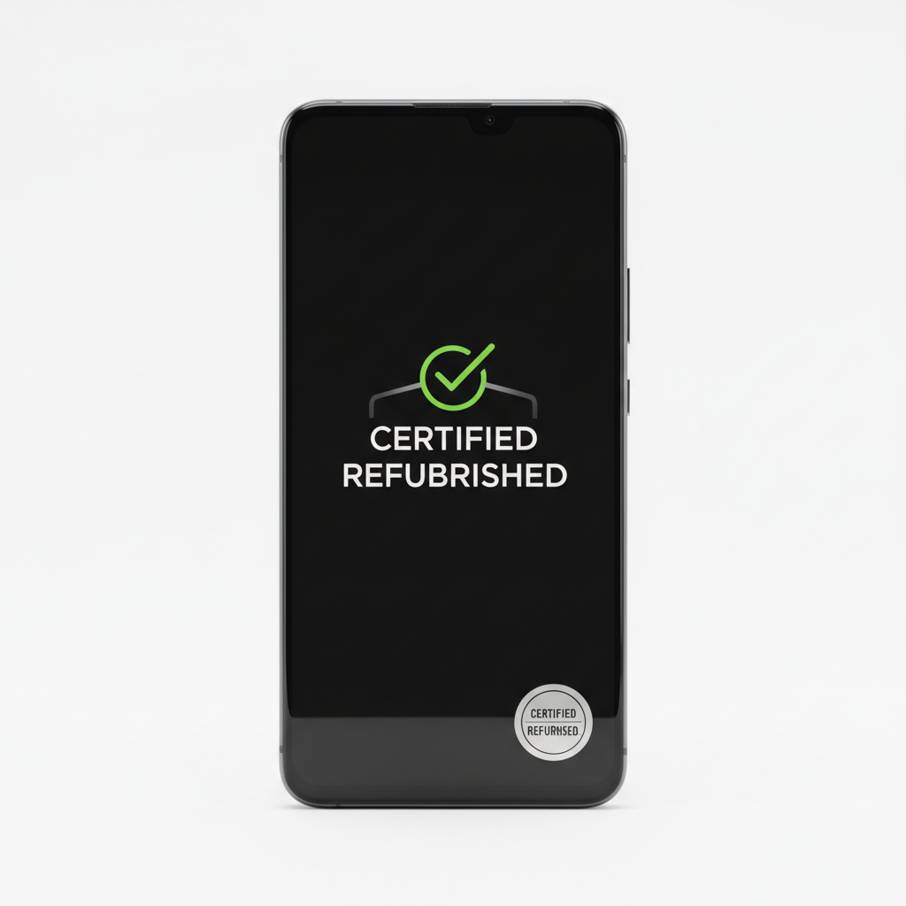 Refurbished Android smartphone clean restored condition certified