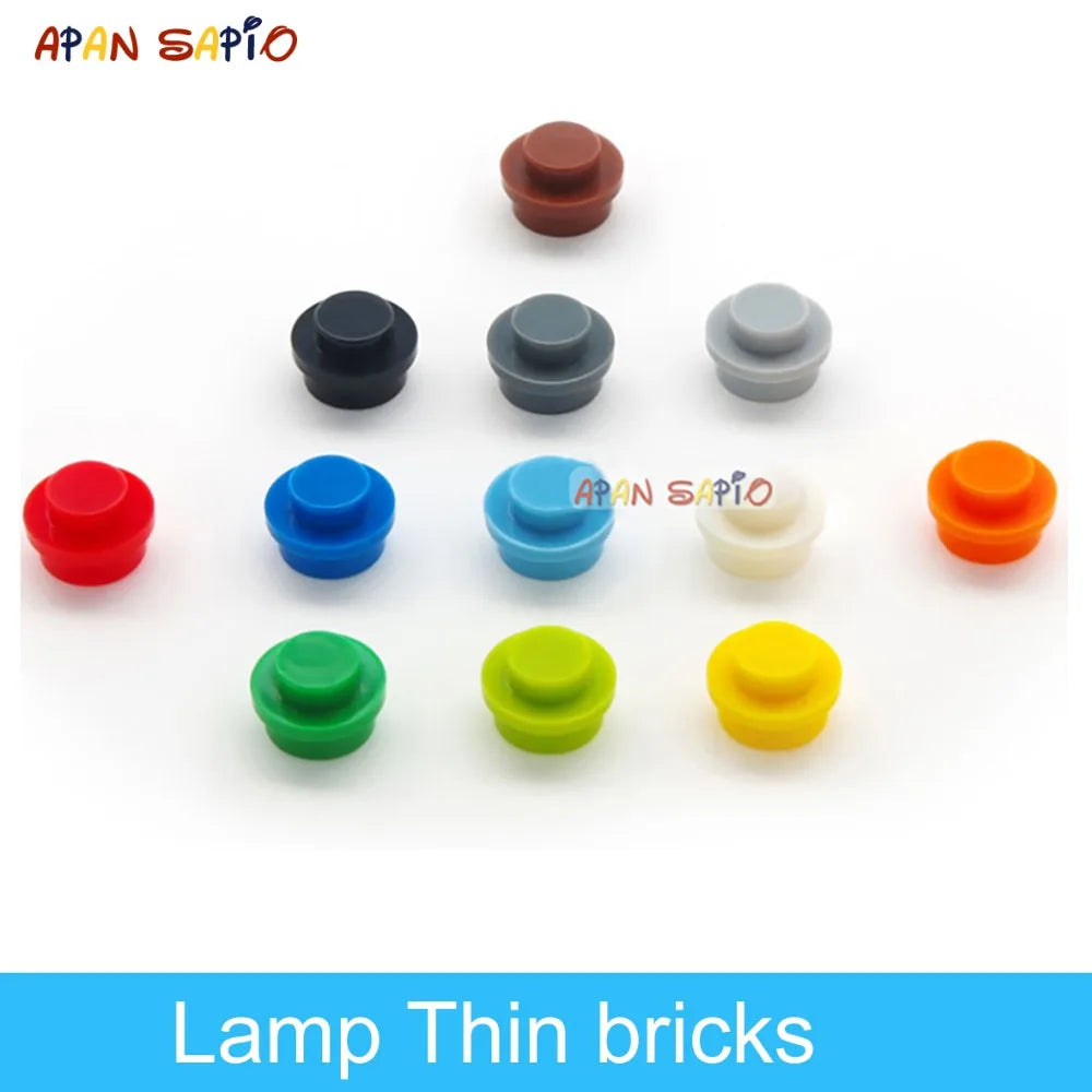 600-piece DIY building blocks set in 12 colors with LED lamp bricks educational toy for children