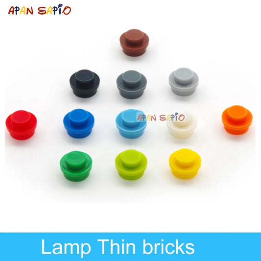 600-piece DIY building blocks set in 12 colors with LED lamp bricks educational toy for children