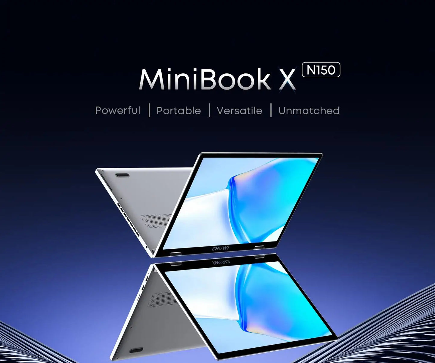 CHUWI Touch Screen Laptop MiniBook X 2-in-1 Laptop Intel N150 512GB ROM 16GB LPDDR5 10.51" 2K FHD IPS Windows 11 Work Notebook