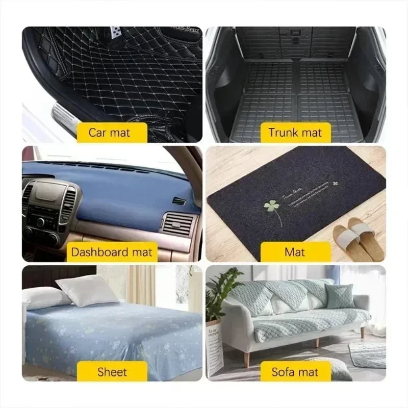 10-50pairs Carpet Mat Fixing Stickers Universal Car Foot Pad Invisible Non Slip Tape Nylon Magic Tape Auto Traceless Adhesive