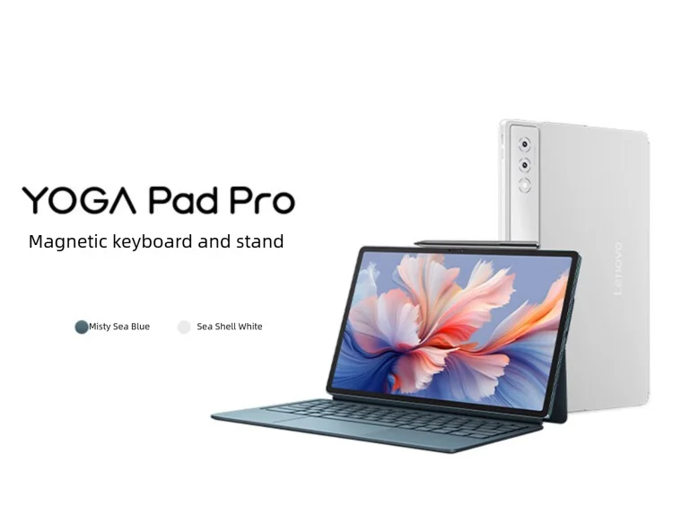 Original Lenovo 12.7'' Yoga Tab Plus Keyboard for TB520 YOGA Pad Pro Tablet Back Shell Multi-angle 12.7-inch Magnetic Adjustable