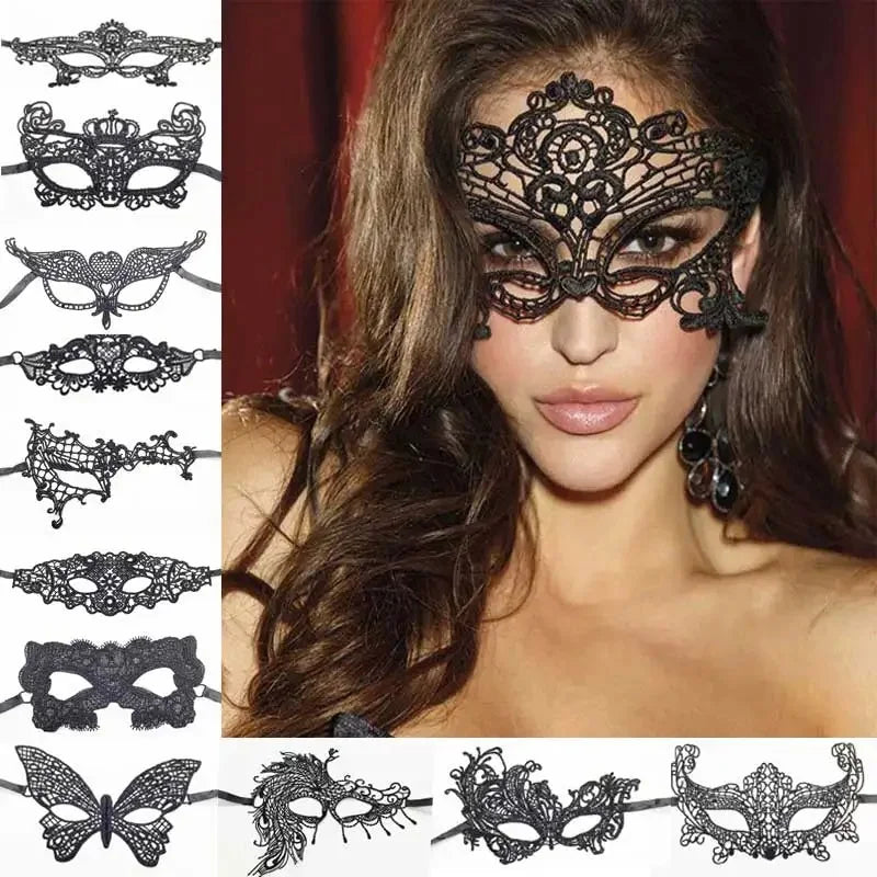 Sexy lace Venetian masquerade eye mask for women Halloween carnival cosplay and costume parties