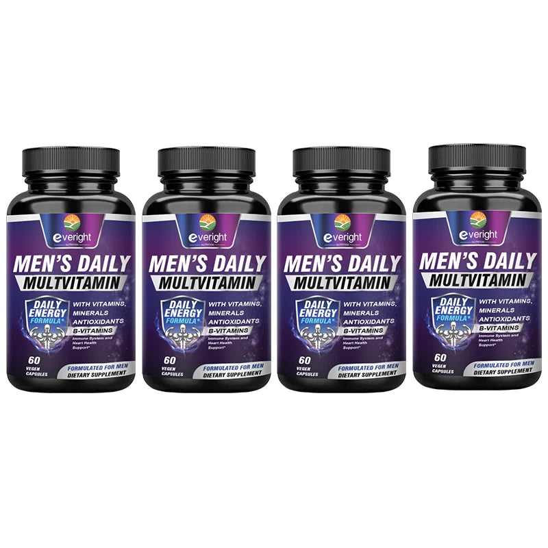 Men's Multivitamin – Immune Boost with Vitamins A, B12, C, D | Daily Energy & Non-GMO