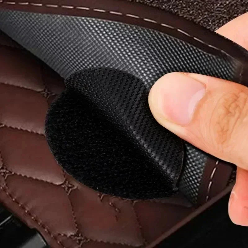 10-50pairs Carpet Mat Fixing Stickers Universal Car Foot Pad Invisible Non Slip Tape Nylon Magic Tape Auto Traceless Adhesive