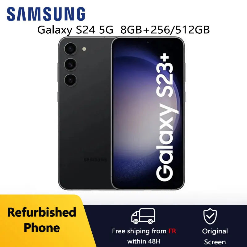 Refurbished Samsung Galaxy S24 5G 6.2" AMOLED ROM 256/512GB RAM 8GB Global Version Exynos NFC Original Android AI Cell Phone