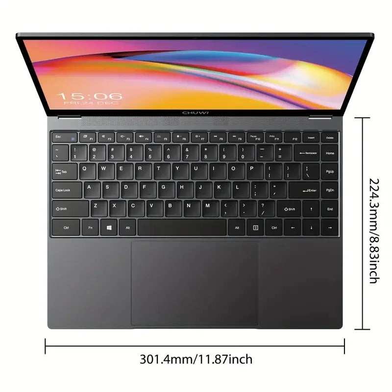 CHUWI FreeBook 2-in-1 Laptop IntelN150 13.4'' Touch 2.5K Screen 16GB LPDDR5 RAM 512GB SSD WiFi6 BT5.2 Convenient Office Notebook