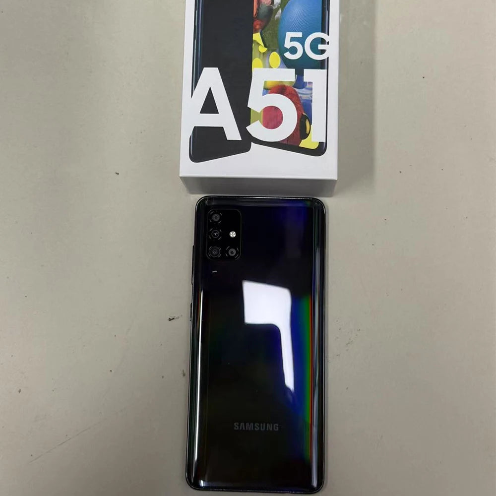 Samsung Galaxy A51 Refurbished Smart Phone Dual Sim European version 6.5inch AMOLED Screen 4GB 128GB Octa Core 4 Camera NFC