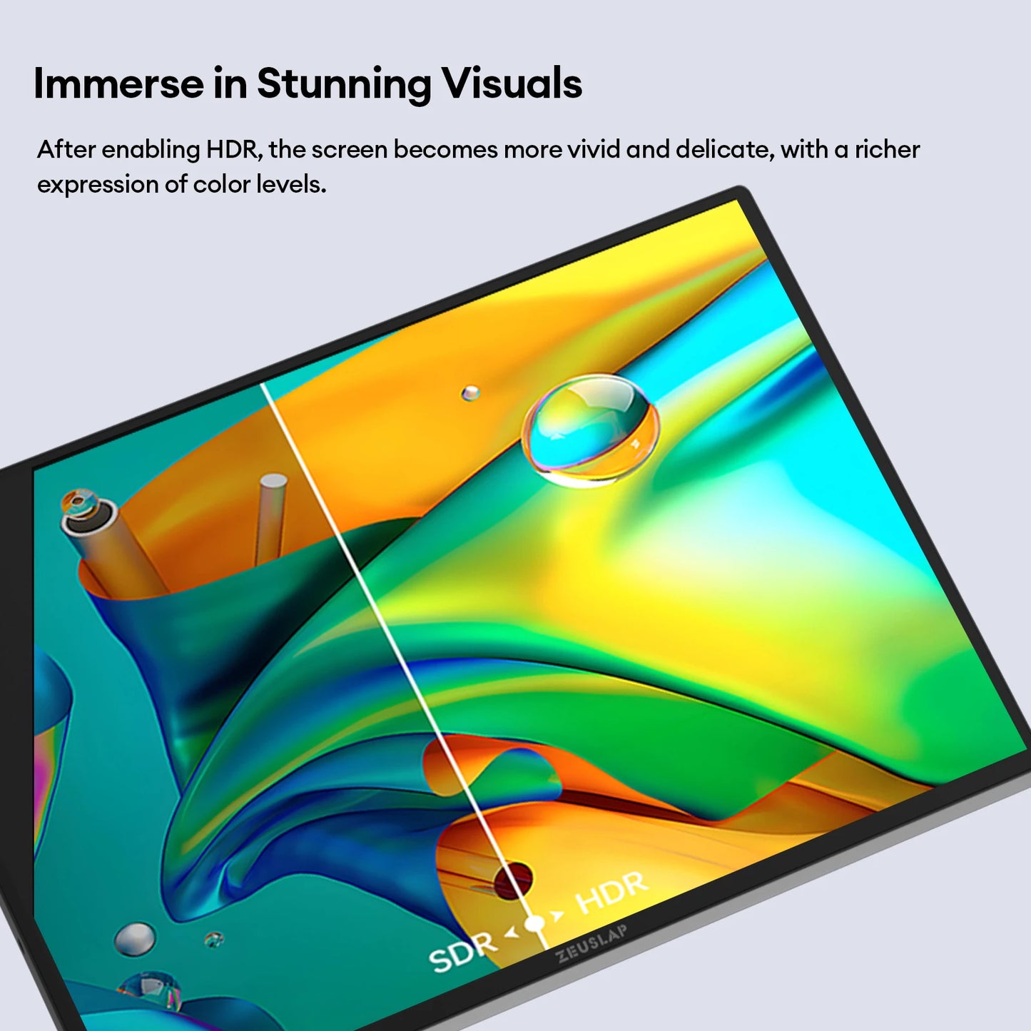 ZEUSLAP 10.5inch 1920*1280P FHD 100% sRGB IPS Screen Display Touch Portable Sub Monitor for Switch,PS5,Raspberry Pi,Laptop