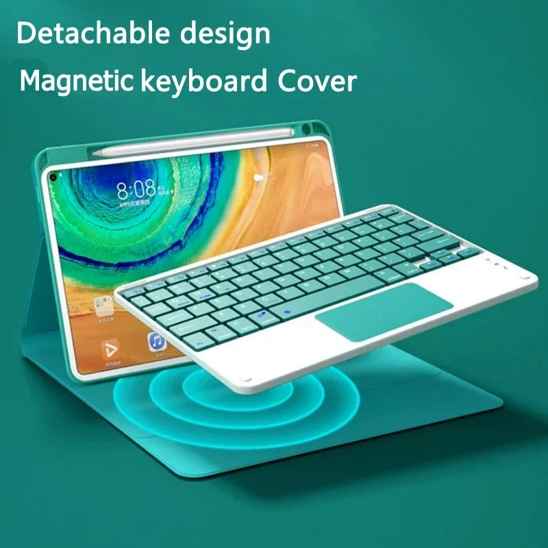 For Honor Pad 10 12.1 Inch 2025 Case Touchpad Trackpad Keyboard Cover For Honor Pad 10 Case HEY3-W00 W10 Tablets Keyboard Funda