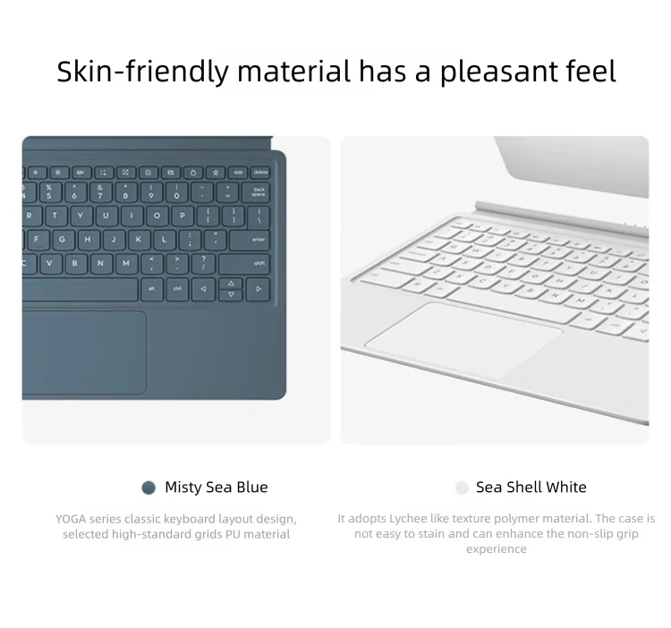 Original Lenovo 12.7'' Yoga Tab Plus Keyboard for TB520 YOGA Pad Pro Tablet Back Shell Multi-angle 12.7-inch Magnetic Adjustable