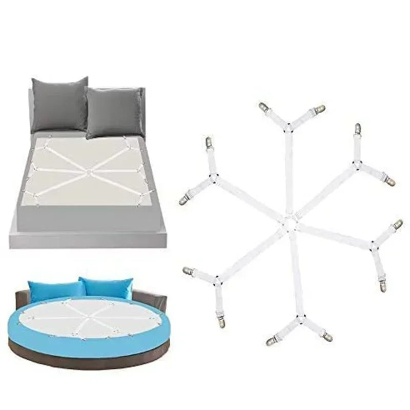 Bed Sheet Holder Straps Adjustable Elastic Band Fitted Bed Sheet Holder Fasteners Suspenders Clip Suit