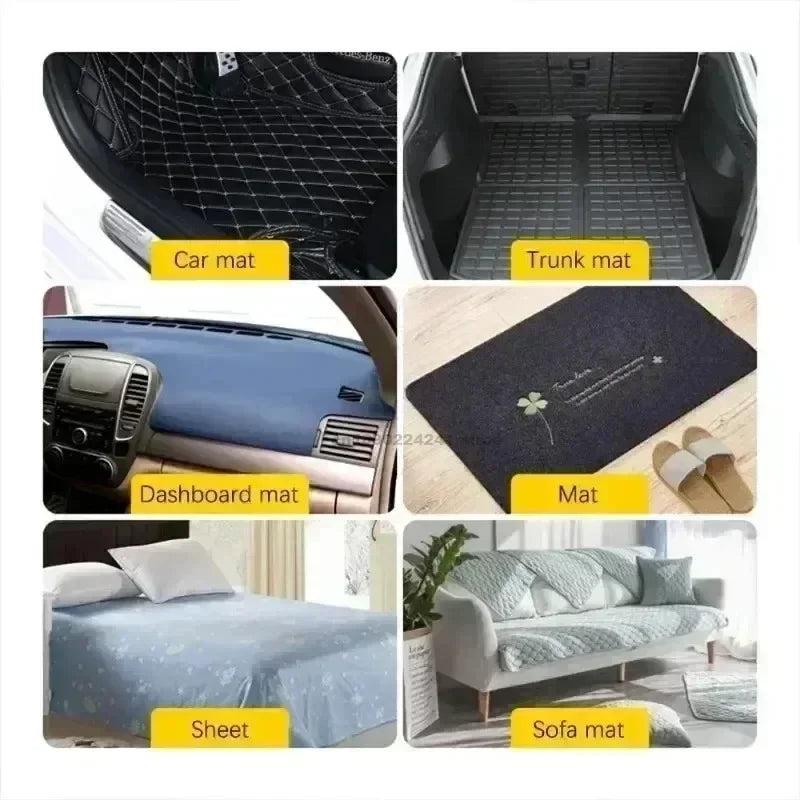 10-50pairs Carpet Mat Fixing Stickers Universal Car Foot Pad Invisible Non Slip Tape Nylon Magic Tape Auto Traceless Adhesive