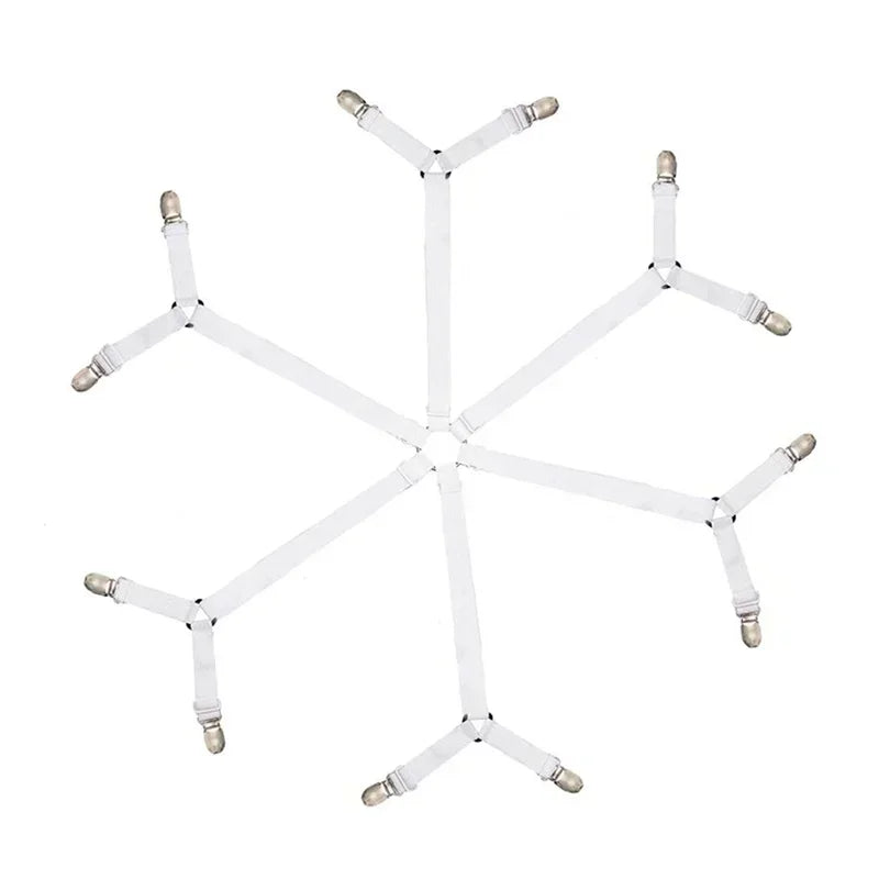 Bed Sheet Holder Straps Adjustable Elastic Band Fitted Bed Sheet Holder Fasteners Suspenders Clip Suit