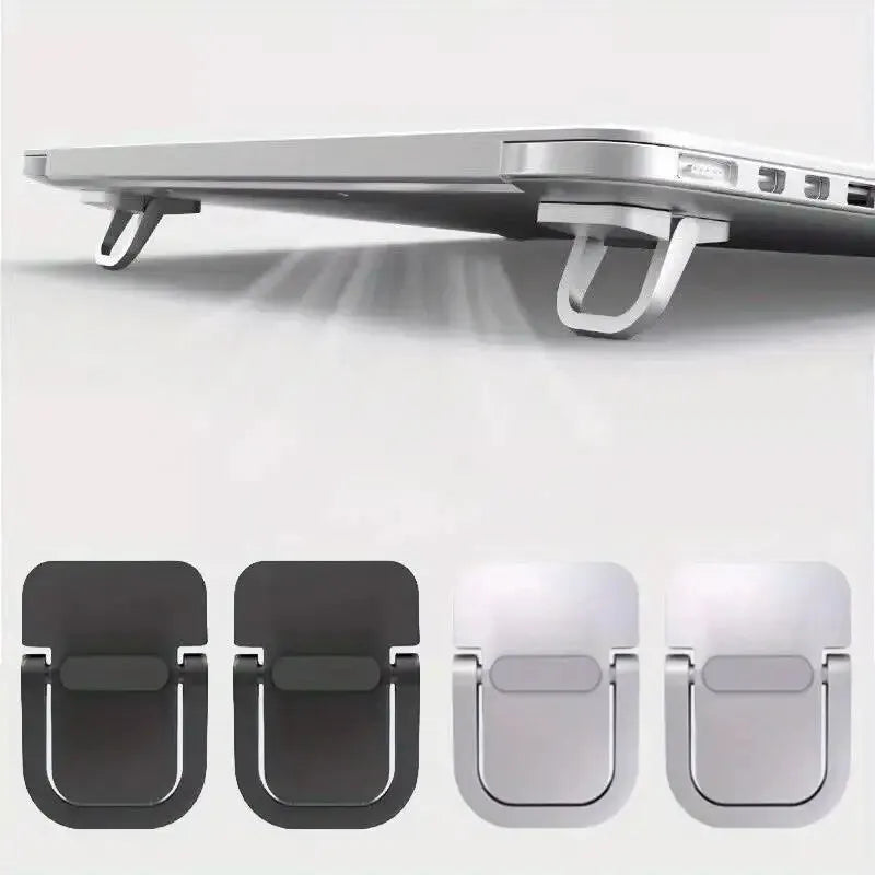 2-pack portable mini laptop stand and keyboard riser set for desk ergonomics