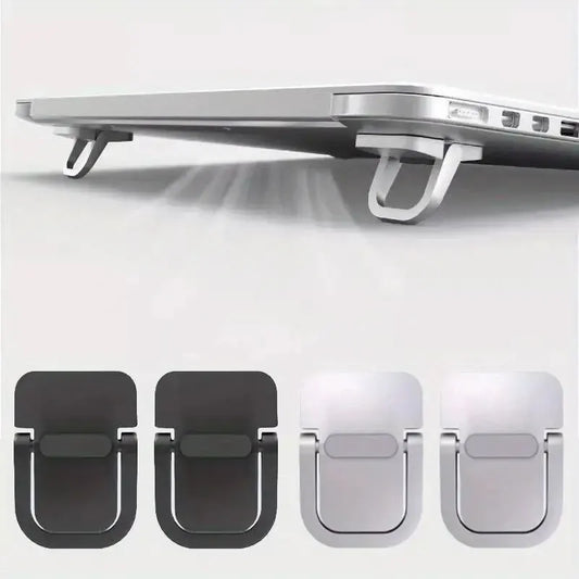 2-pack portable mini laptop stand and keyboard riser set for desk ergonomics