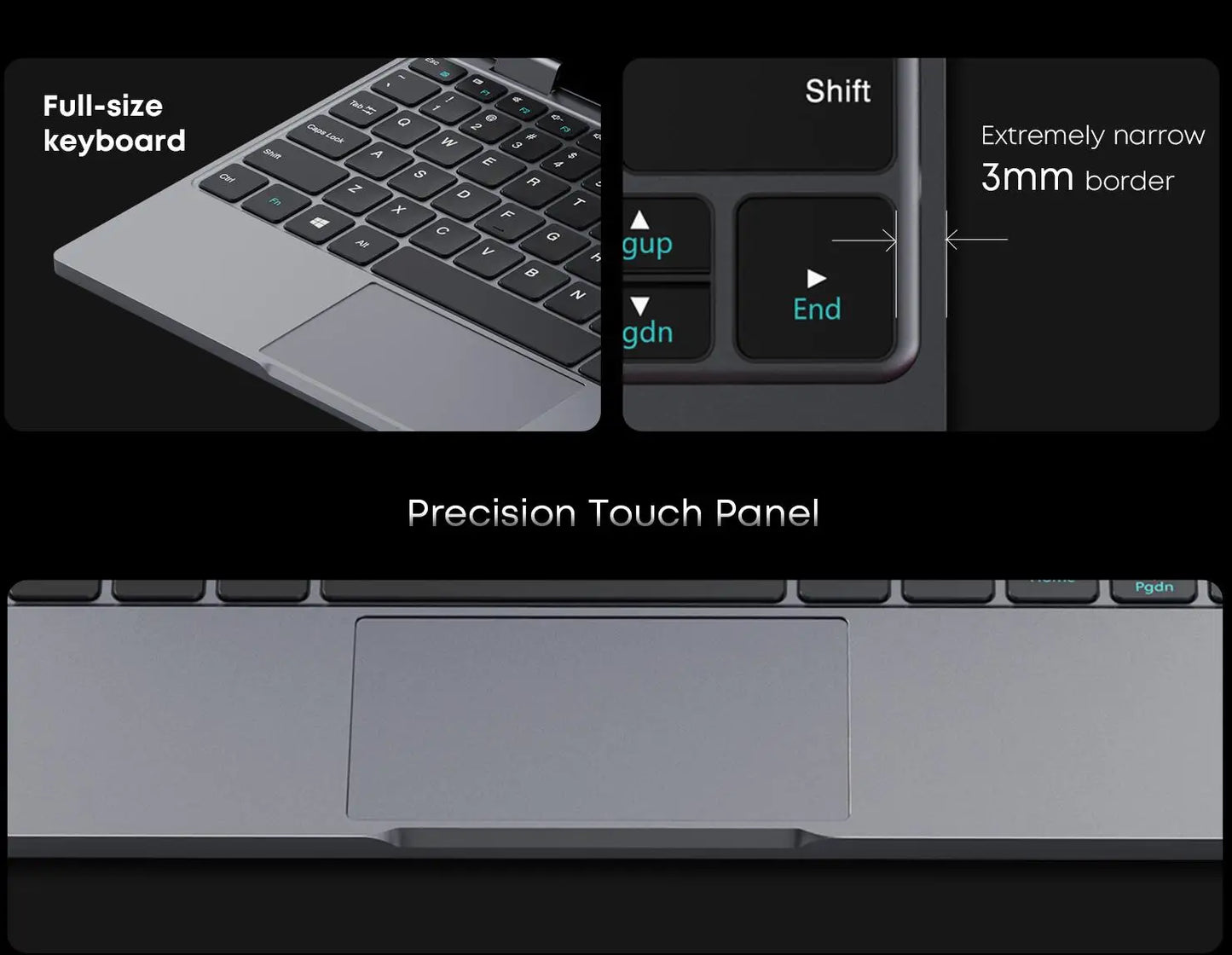 CHUWI Touch Screen Laptop MiniBook X 2-in-1 Laptop Intel N150 512GB ROM 16GB LPDDR5 10.51" 2K FHD IPS Windows 11 Work Notebook