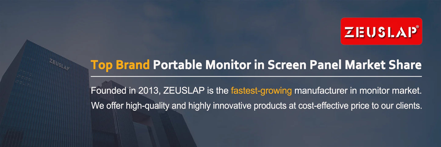 ZEUSLAP 10.5inch 1920*1280P FHD 100% sRGB IPS Screen Display Touch Portable Sub Monitor for Switch,PS5,Raspberry Pi,Laptop