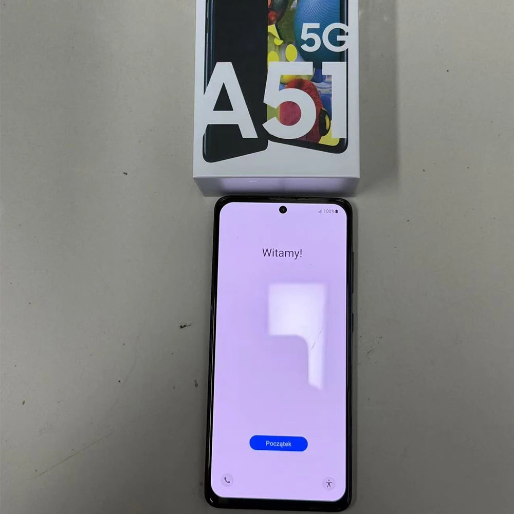 Samsung Galaxy A51 Refurbished Smart Phone Dual Sim European version 6.5inch AMOLED Screen 4GB 128GB Octa Core 4 Camera NFC