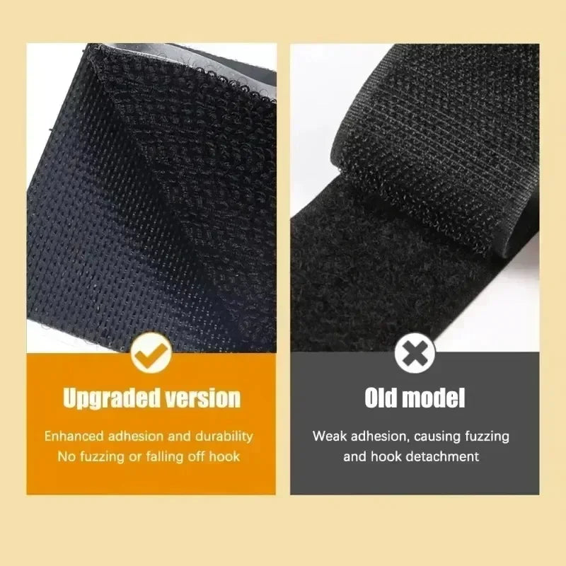 10-50pairs Carpet Mat Fixing Stickers Universal Car Foot Pad Invisible Non Slip Tape Nylon Magic Tape Auto Traceless Adhesive